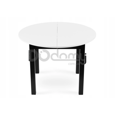 Стіл MEBEL ELITE HARRY 102-142 Чорний / Білий, фото 3