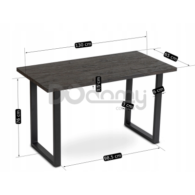 Стол MEBEL ELITE ALTE MAX 130 Черный, фото 4