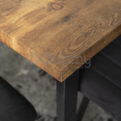 Стіл MEBEL ELITE ALTE 2 120 Дуб rustykalny / Чорний, фото 3