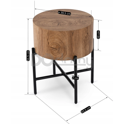 Журнальный стол MEBEL ELITE CEVES Дуб, фото 3