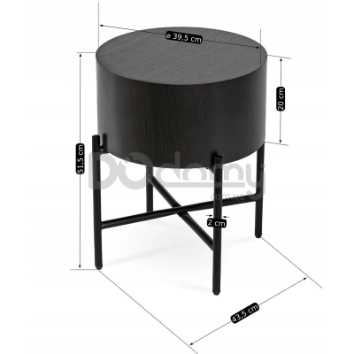 Журнальный стол MEBEL ELITE CEVES Черный, фото 4