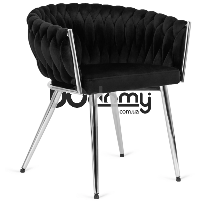 Кресло MEBEL ELITE SIENA Черный / Хром, фото 1