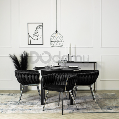 Кресло MEBEL ELITE SIENA Черный / Хром, фото 2