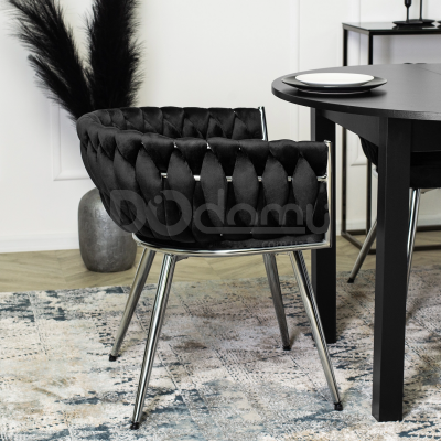 Кресло MEBEL ELITE SIENA Черный / Хром, фото 3