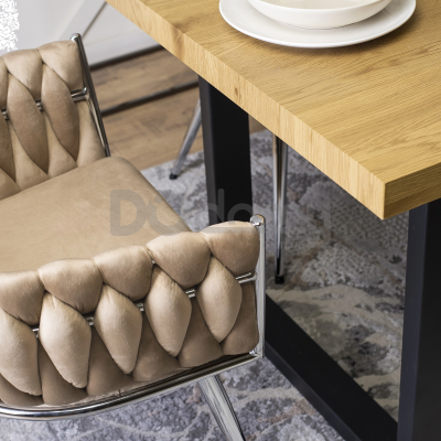 Крісло MEBEL ELITE SIENA Бежевий / Хром, фото 4