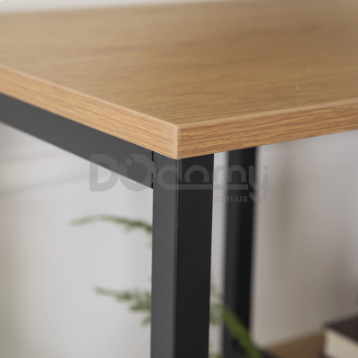 Стелаж MEBEL ELITE TIM Дуб Золотий / Чорний, фото 3