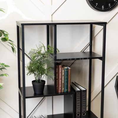 Стелаж MEBEL ELITE TIM Чорний, фото 2