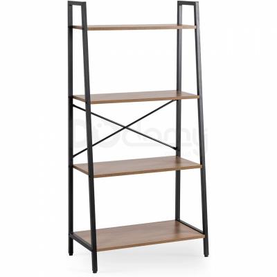Стелаж MEBEL ELITE GIA Горіх / Чорний, фото 2