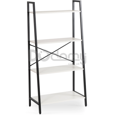 Стелаж MEBEL ELITE GIA Білий / Чорний, фото 2