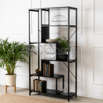 Стеллаж MEBEL ELITE AKRIS Черный, фото 1