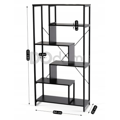 Стеллаж MEBEL ELITE AKRIS Черный, фото 3