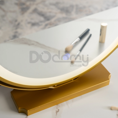 Туалетний столик MEBEL ELITE SANDY Сірий / Золотий, фото 4