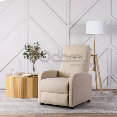Крісло-реклайнер MEBEL ELITE DANNY Бежевий, фото 3