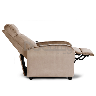 Крісло-реклайнер MEBEL ELITE DANNY Welurowy Бежевий, фото 5