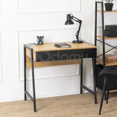 Письменный стол MEBEL ELITE MORI 84 Дуб / Черный, фото 1