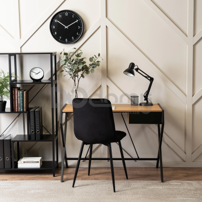 Письмовий стіл MEBEL ELITE MEG Дуб Золотий / Чорний, фото 1