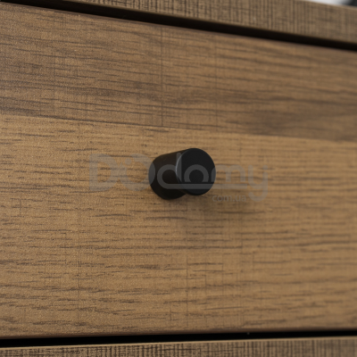 Письменный стол MEBEL ELITE LAMICA 100 Орех / Черный, фото 4