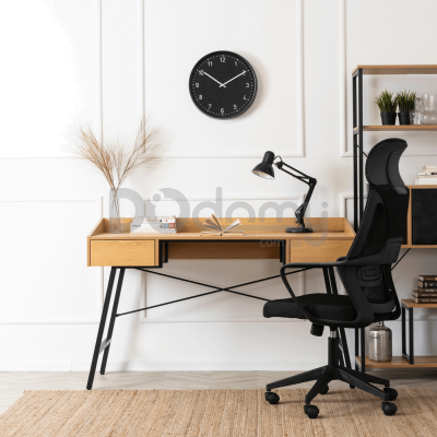 Письменный стол MEBEL ELITE ICE 133 Дуб Золотой / Черный, фото 1