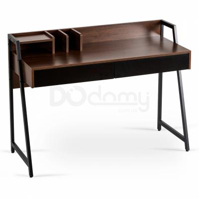 Письменный стол MEBEL ELITE CASS 120 Коричневый/Черный, фото 1