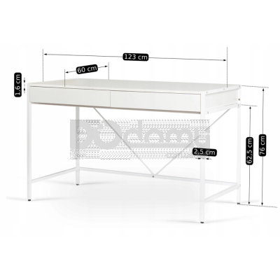 Письменный стол MEBEL ELITE ALLY 123 Белый, фото 4