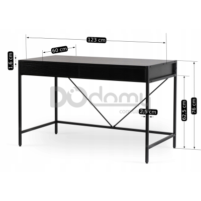 Письмовий стіл MEBEL ELITE ALLY 123 Чорний, фото 3