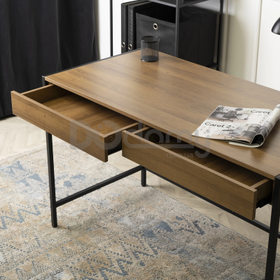 Письмовий стіл MEBEL ELITE ALLY 123 Горіх / Чорний, фото 3