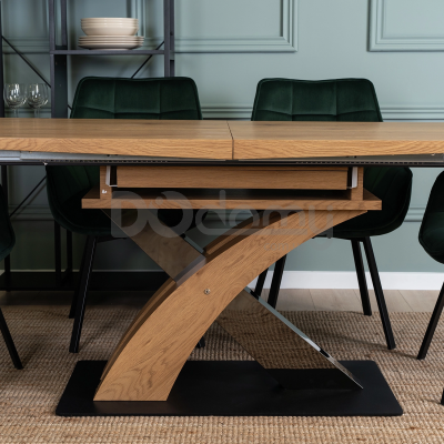 Стіл MEBEL ELITE SVEN 160-220 Дуб Золотий, фото 4