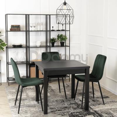 Стіл MEBEL ELITE MAX 80-160 Чорний, фото 1