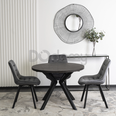 Стол MEBEL ELITE LUKAS 100 Черный, фото 1