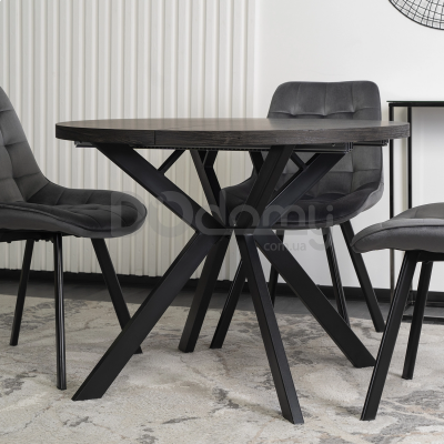 Стол MEBEL ELITE LUKAS 100 Черный, фото 2