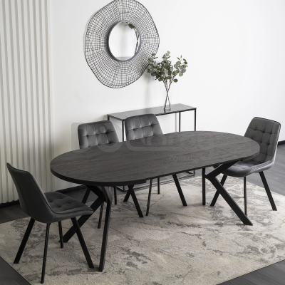 Стол MEBEL ELITE LUKAS 100 Черный, фото 3