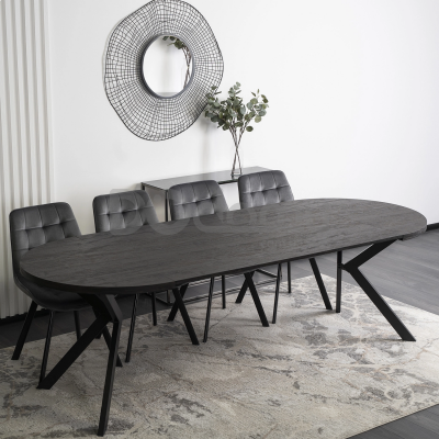 Стол MEBEL ELITE LUKAS 100 Черный, фото 4