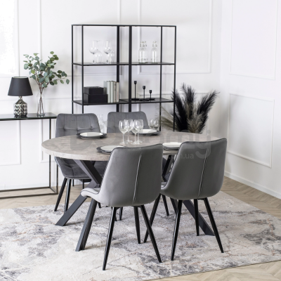 Стол MEBEL ELITE LUKAS 100 Бетон, фото 5