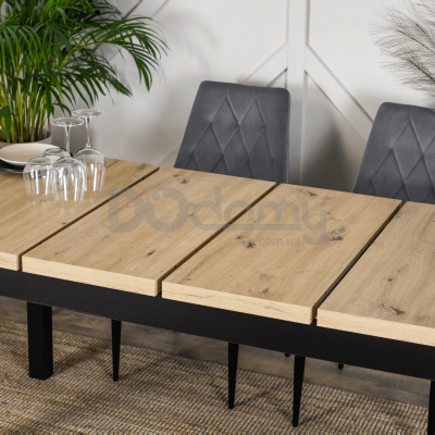 Стол MEBEL ELITE HUGO 160-230 Дуб Артизан, фото 4