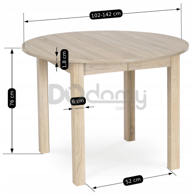 Стол MEBEL ELITE HARRY 102-142 Дуб Сонома, фото 5