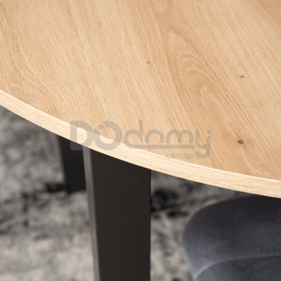 Стіл MEBEL ELITE HARRY 102-142 Дуб Riviera / Чорний, фото 5