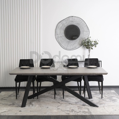 Стол MEBEL ELITE HAMILTON 160-200 Серый (Бетон), фото 3