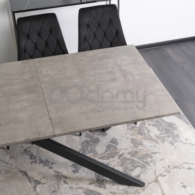 Стол MEBEL ELITE HAMILTON 160-200 Серый (Бетон), фото 5