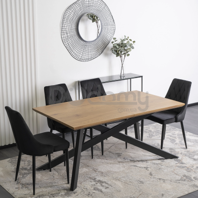 Стол MEBEL ELITE HAMILTON 160-200 Дуб Золотой, фото 1