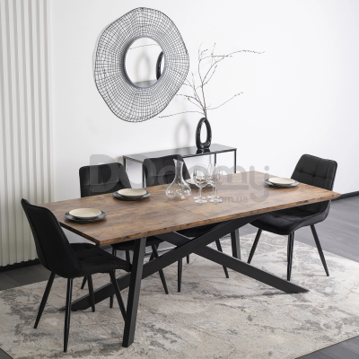 Стіл MEBEL ELITE HAMILTON 160-200 Дуб rustykalny, фото 2