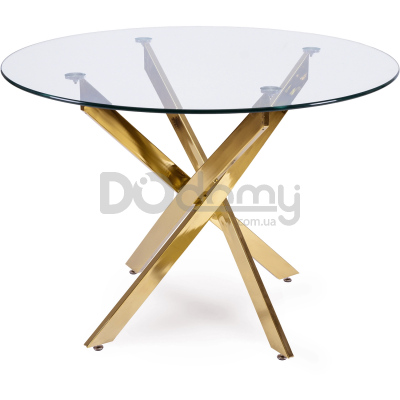 Стол стеклянный MEBEL ELITE SALLO 110 Хром, фото 1