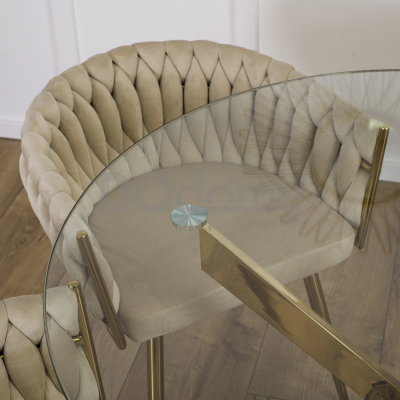 Стол стеклянный MEBEL ELITE SALLO 110 Хром, фото 4