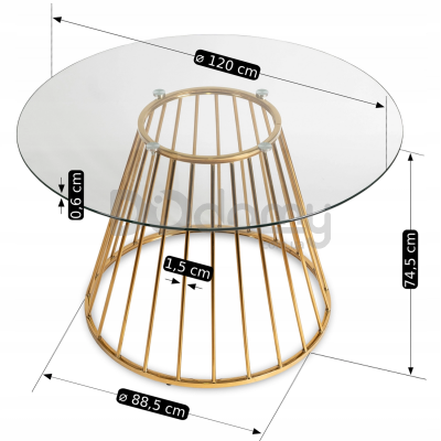 Стіл MEBEL ELITE OLIVIER 120, фото 4