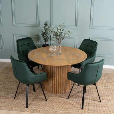 Стіл MEBEL ELITE LYON 120 Дуб Золотий, фото 1