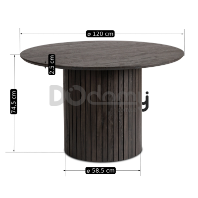 Стол MEBEL ELITE LYON 120 Черный, фото 4