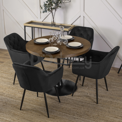 Стол MEBEL ELITE LINO 100 Орех, фото 4