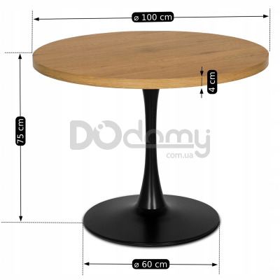 Стол MEBEL ELITE LINO 100 Дуб Золотой, фото 3