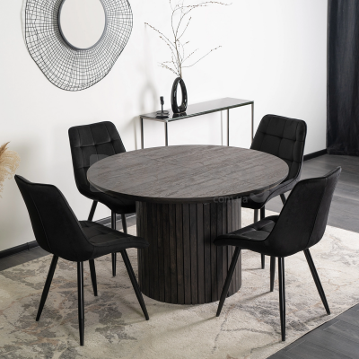 Стіл MEBEL ELITE CHARLES 120-160 Чорний, фото 2