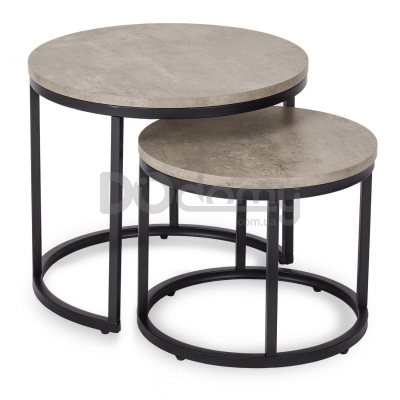 Комплект журнальних столиків MEBEL ELITE ROCKY Сірий, фото 1