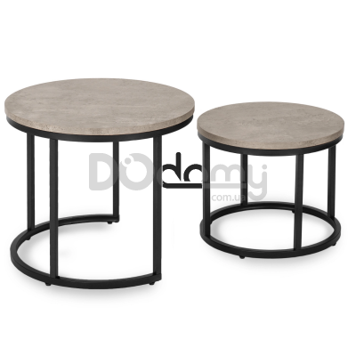 Комплект журнальних столиків MEBEL ELITE ROCKY Сірий, фото 2